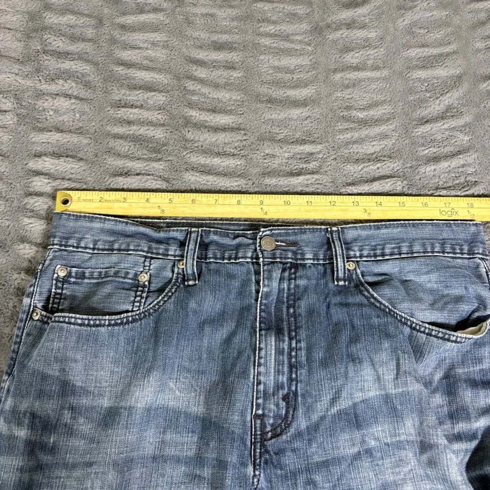 Levis 559 Relaxed Straight Jeans Mens 36x34 Blue Medium Wash Denim 559-0229